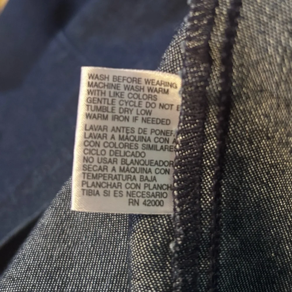 Vintage 90s Stretch Dark Blue Denim Sleeveless Midi Dress | Size 18 - Picture 4 of 7